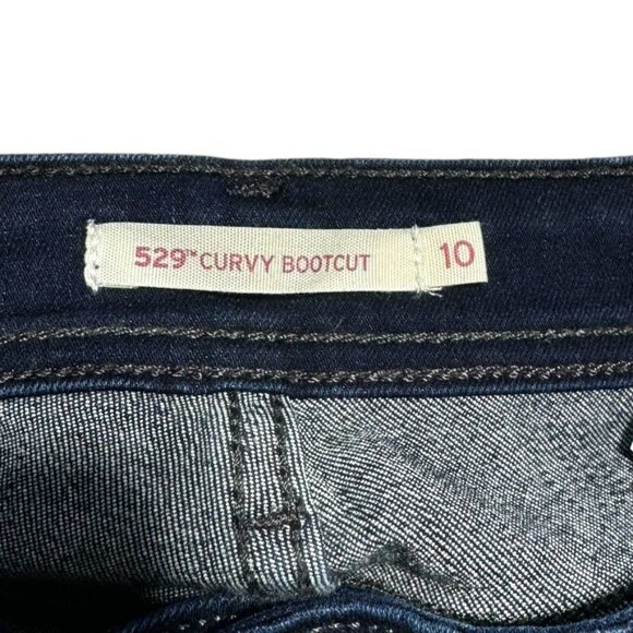 Levi's 529 Bootcut Jeans Blue Size 10 - Picture 3 of 9